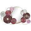 BRICOMARTEAU Miroir Mural DKD Home Decor S3019207 Miroir Rose Doré Métal Blanc Cercles (116 X 8 X 71 Cm) -Miroir Soldes Boutique 65925977 1