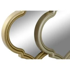 BRICOMARTEAU Ensemble De Miroirs DKD Home Decor Miroir Doré Bronze Polypropylène (50 X 3 X 55 Cm) (2 Pcs) -Miroir Soldes Boutique 65926017 2