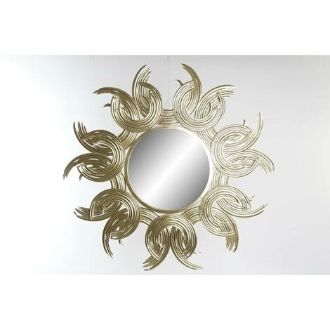 BRICOMARTEAU Miroir Mural DKD Home Decor Miroir Doré Métal (96.5 X 3.8 X 96 Cm) 3 BRICOMARTEAU Miroir Mural DKD Home Decor Miroir Doré Métal (96.5 X 3.8 X 96 Cm)