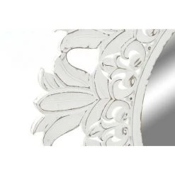 BRICOMARTEAU Miroir Mural DKD Home Decor Blanc Verre Bois MDF (121 X 2 X 121 Cm) -Miroir Soldes Boutique 65926084 2