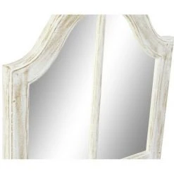 BRICOMARTEAU Miroir Mural DKD Home Decor Blanc Bois De Manguier (45 X 2 X 120 Cm) -Miroir Soldes Boutique 65926107 2