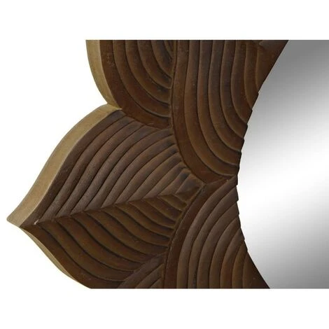 BRICOMARTEAU Miroir Mural DKD Home Decor Blanc Verre Bois MDF (90 X 2.5 X 90 Cm) 4 BRICOMARTEAU Miroir Mural DKD Home Decor Blanc Verre Bois MDF (90 X 2.5 X 90 Cm) – Image 2