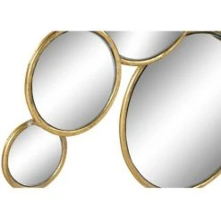 BRICOMARTEAU Miroir DKD Home Decor Métal Cercles Doré (101 X 5 X 46 Cm) -Miroir Soldes Boutique 65926150 3