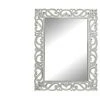 BRICOMARTEAU Miroir Mural DKD Home Decor Blanc Verre Bois MDF (91 X 2.5 X 121 Cm) -Miroir Soldes Boutique 65926155 1