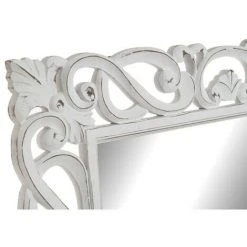 BRICOMARTEAU Miroir Mural DKD Home Decor Blanc Verre Bois MDF (91 X 2.5 X 121 Cm) -Miroir Soldes Boutique 65926155 2