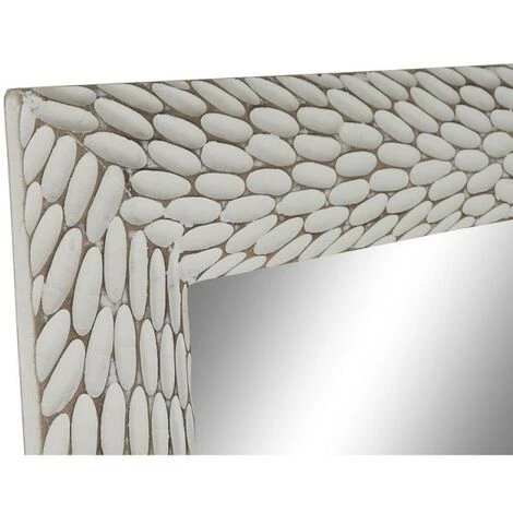 BRICOMARTEAU Miroir Sur Pied DKD Home Decor Blanc Bois De Manguier Bois MDF Cottage (51 X 6 X 182 Cm) 4 BRICOMARTEAU Miroir Sur Pied DKD Home Decor Blanc Bois De Manguier Bois MDF Cottage (51 X 6 X 182 Cm) – Image 2