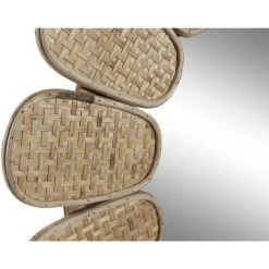 BRICOMARTEAU Miroir Mural DKD Home Decor Rotin (80.5 X 2 X 80.5 Cm) -Miroir Soldes Boutique 65926200 3