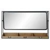 BRICOMARTEAU Miroir DKD Home Decor Noir Bois Métal (100 X 20 X 60 Cm) -Miroir Soldes Boutique 65926209 1