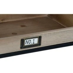 BRICOMARTEAU Miroir DKD Home Decor Noir Bois Métal (100 X 20 X 60 Cm) -Miroir Soldes Boutique 65926209 2