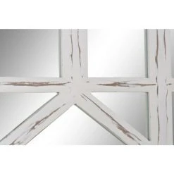 BRICOMARTEAU Miroir Mural DKD Home Decor Blanc Verre Bois MDF (91 X 2.5 X 182 Cm) -Miroir Soldes Boutique 65926233 2