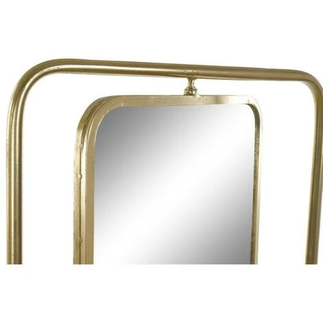 BRICOMARTEAU Miroir Mural DKD Home Decor Miroir Doré Métal (58 X 58 X 187 Cm) 4 BRICOMARTEAU Miroir Mural DKD Home Decor Miroir Doré Métal (58 X 58 X 187 Cm) – Image 2