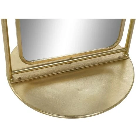 BRICOMARTEAU Miroir Mural DKD Home Decor Miroir Doré Métal (58 X 58 X 187 Cm) 5 BRICOMARTEAU Miroir Mural DKD Home Decor Miroir Doré Métal (58 X 58 X 187 Cm) – Image 3
