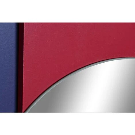 BRICOMARTEAU Miroir Mural DKD Home Decor Bleu Blanc Rouge Turquoise Bois MDF (2 Pcs) (46.5 X 2.5 X 45 Cm) 4 BRICOMARTEAU Miroir Mural DKD Home Decor Bleu Blanc Rouge Turquoise Bois MDF (2 Pcs) (46.5 X 2.5 X 45 Cm) – Image 2