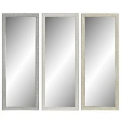 BRICOMARTEAU Miroir Mural DKD Home Decor Verre Gris Beige Polystyrène (36 X 2 X 95.5 Cm) (3 Pcs)