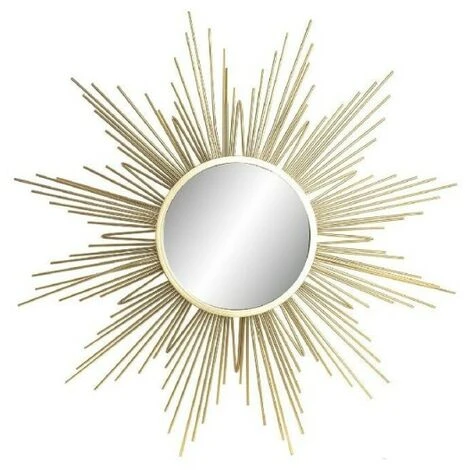 BRICOMARTEAU Miroir Mural DKD Home Decor Miroir Doré Métal Bois MDF (92 X 5 X 92 Cm) 3 BRICOMARTEAU Miroir Mural DKD Home Decor Miroir Doré Métal Bois MDF (92 X 5 X 92 Cm)