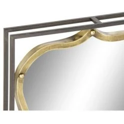BRICOMARTEAU Miroir Mural DKD Home Decor Noir Métal Doré (51.5 X 12 X 65 Cm) -Miroir Soldes Boutique 65926276 2