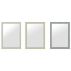 BRICOMARTEAU Miroir Mural DKD Home Decor Verre Gris Beige Polystyrène (60 X 2 X 86 Cm) (3 Pcs)
