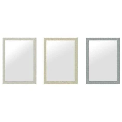 BRICOMARTEAU Miroir Mural DKD Home Decor Verre Gris Beige Polystyrène (60 X 2 X 86 Cm) (3 Pcs) 3 BRICOMARTEAU Miroir Mural DKD Home Decor Verre Gris Beige Polystyrène (60 X 2 X 86 Cm) (3 Pcs)