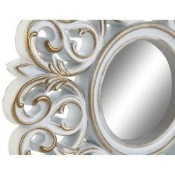 BRICOMARTEAU Miroir Mural DKD Home Decor Verre Bleu Blanc Polypropylène (35 X 2 X 35 Cm) (25 X 2 X 25 Cm) (2 Pcs) (5 Pcs) -Miroir Soldes Boutique 65926330 2