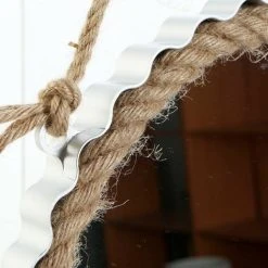 BRICOMARTEAU Miroir Mural DKD Home Decor Doré Corde Argent Polypropylène (35 X 3 X 35 Cm) (2 Pcs) -Miroir Soldes Boutique 65926353 2