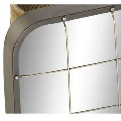 BRICOMARTEAU Miroir Mural DKD Home Decor Noir Métal Doré (45.5 X 7.5 X 55 Cm) -Miroir Soldes Boutique 65926374 2