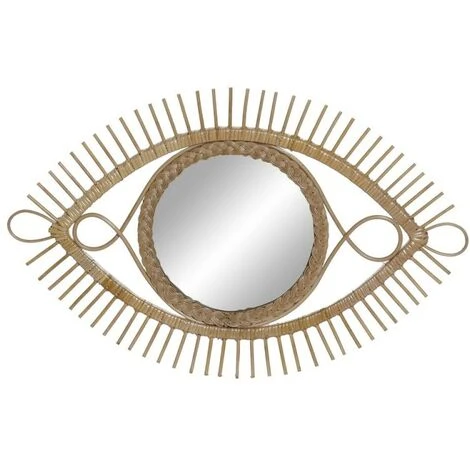 BRICOMARTEAU Miroir Mural DKD Home Decor Marron Rotin (71 X 2 X 45 Cm) 3 BRICOMARTEAU Miroir Mural DKD Home Decor Marron Rotin (71 X 2 X 45 Cm)