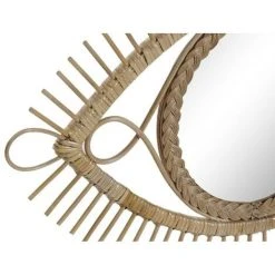 BRICOMARTEAU Miroir Mural DKD Home Decor Marron Rotin (71 X 2 X 45 Cm) 7 BRICOMARTEAU Miroir Mural DKD Home Decor Marron Rotin (71 X 2 X 45 Cm) -Miroir Soldes Boutique 65926383 3