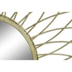 BRICOMARTEAU Miroir Mural DKD Home Decor Fer Doré (60 X 2.5 X 60 Cm) -Miroir Soldes Boutique 65926384 2