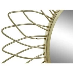 BRICOMARTEAU Miroir Mural DKD Home Decor Fer Doré (60 X 2.5 X 60 Cm) -Miroir Soldes Boutique 65926384 3