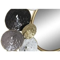 BRICOMARTEAU Miroir Mural DKD Home Decor Noir Métal Doré (67.3 X 6.5 X 67.3 Cm) -Miroir Soldes Boutique 65926386 3