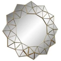 BRICOMARTEAU Miroir Mural DKD Home Decor Verre Argent Polypropylène (60 X 5 X 60 Cm)