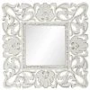 BRICOMARTEAU Miroir Mural DKD Home Decor Blanc Bois MDF (60 X 2 X 60 Cm) -Miroir Soldes Boutique 65926395 1