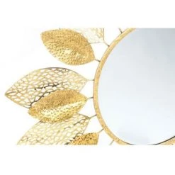 BRICOMARTEAU Miroir Mural DKD Home Decor Verre Volets Doré Métal (91 X 3.5 X 91 Cm) -Miroir Soldes Boutique 65926404 2