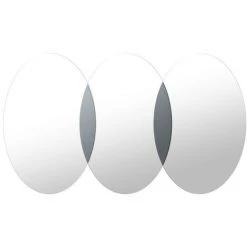 BRICOMARTEAU Miroir Mural DKD Home Decor Verre Cercles (119 X 2 X 70 Cm)