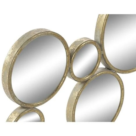 BRICOMARTEAU Miroir Mural DKD Home Decor Métal (114.5 X 2.5 X 63 Cm) 4 BRICOMARTEAU Miroir Mural DKD Home Decor Métal (114.5 X 2.5 X 63 Cm) – Image 2