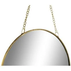 BRICOMARTEAU Miroir Mural DKD Home Decor Doré Métal (40.5 X 20 X 0.3 Cm) (2 Pcs) -Miroir Soldes Boutique 65927710 3