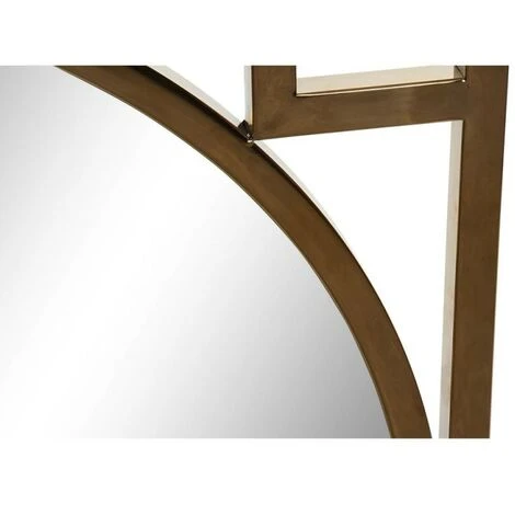 BRICOMARTEAU Miroir Mural DKD Home Decor Acier Doré (70 X 2 X 70 Cm) 4 BRICOMARTEAU Miroir Mural DKD Home Decor Acier Doré (70 X 2 X 70 Cm) – Image 2