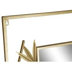 BRICOMARTEAU Miroir Mural DKD Home Decor Miroir Doré Métal (70.5 X 3 X 103 Cm) -Miroir Soldes Boutique 65928168 2