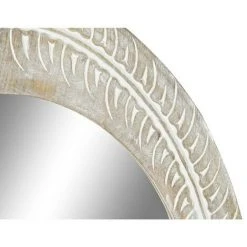 BRICOMARTEAU Miroir Mural DKD Home Decor MDF Blanc Bois De Manguier (66 X 4 X 90 Cm) -Miroir Soldes Boutique 65931348 2