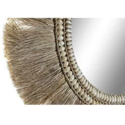 BRICOMARTEAU Miroir Mural DKD Home Decor Verre Naturel Jute (60 X 2 X 60 Cm) -Miroir Soldes Boutique 65931370 2