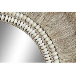 BRICOMARTEAU Miroir Mural DKD Home Decor Verre Naturel Jute (60 X 2 X 60 Cm) -Miroir Soldes Boutique 65931370 3