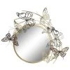 BRICOMARTEAU Miroir Mural DKD Home Decor Miroir Doré Métal Multicouleur Papillons (70 X 7 X 80,6 Cm) -Miroir Soldes Boutique 65931384 1