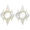BRICOMARTEAU Miroir Mural DKD Home Decor Miroir Champagne Doré PP 2 Unités (50 X 2,5 X 74 Cm) -Miroir Soldes Boutique 65931386 1