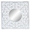 BRICOMARTEAU Miroir Mural DKD Home Decor MDF Blanc Mandala (50 X 1,5 X 50 Cm) -Miroir Soldes Boutique 65931398 1
