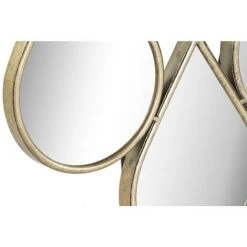 BRICOMARTEAU Miroir Mural DKD Home Decor Miroir Doré Métal (65 X 2,5 X 72,5 Cm) -Miroir Soldes Boutique 65931412 3