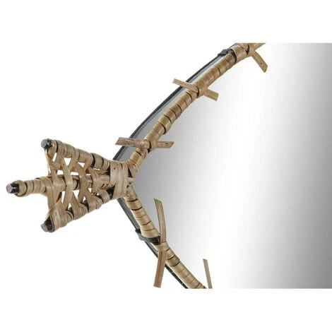 BRICOMARTEAU Miroir Mural DKD Home Decor Miroir Naturel Rotin Poisson (53 X 3 X 29 Cm) 5 BRICOMARTEAU Miroir Mural DKD Home Decor Miroir Naturel Rotin Poisson (53 X 3 X 29 Cm) – Image 3