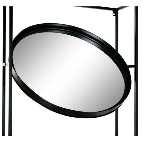 BRICOMARTEAU Miroir Mural DKD Home Decor Miroir Naturel Noir Métal Bois (61 X 17,5 X 181 Cm) 6 BRICOMARTEAU Miroir Mural DKD Home Decor Miroir Naturel Noir Métal Bois (61 X 17,5 X 181 Cm) – Image 4