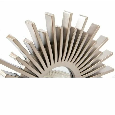 BRICOMARTEAU Miroir Mural DKD Home Decor Champagne Verre PP Carton (25 X 2 X 25 Cm) 4 BRICOMARTEAU Miroir Mural DKD Home Decor Champagne Verre PP Carton (25 X 2 X 25 Cm) – Image 2