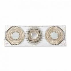 BRICOMARTEAU Miroir Mural DKD Home Decor Champagne Verre PP Carton (25 X 2 X 25 Cm) 10 BRICOMARTEAU Miroir Mural DKD Home Decor Champagne Verre PP Carton (25 X 2 X 25 Cm) -Miroir Soldes Boutique 65931458 4