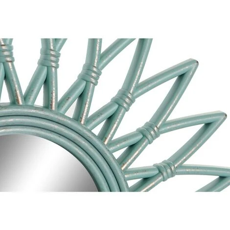 BRICOMARTEAU Miroir Mural DKD Home Decor Miroir Champagne Bleu PP 2 Unités (50 X 2 X 50 Cm) 4 BRICOMARTEAU Miroir Mural DKD Home Decor Miroir Champagne Bleu PP 2 Unités (50 X 2 X 50 Cm) – Image 2